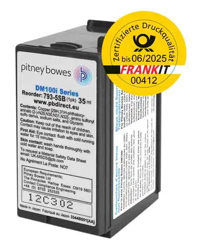 Frankierfarbe für Frankiermaschine DM100i, DM220i, SendPro C und SendPro+ Original Pitney Bowes