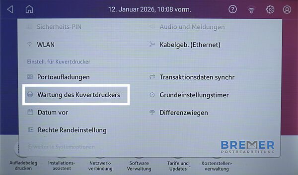 SendPro Auto druckt schlecht